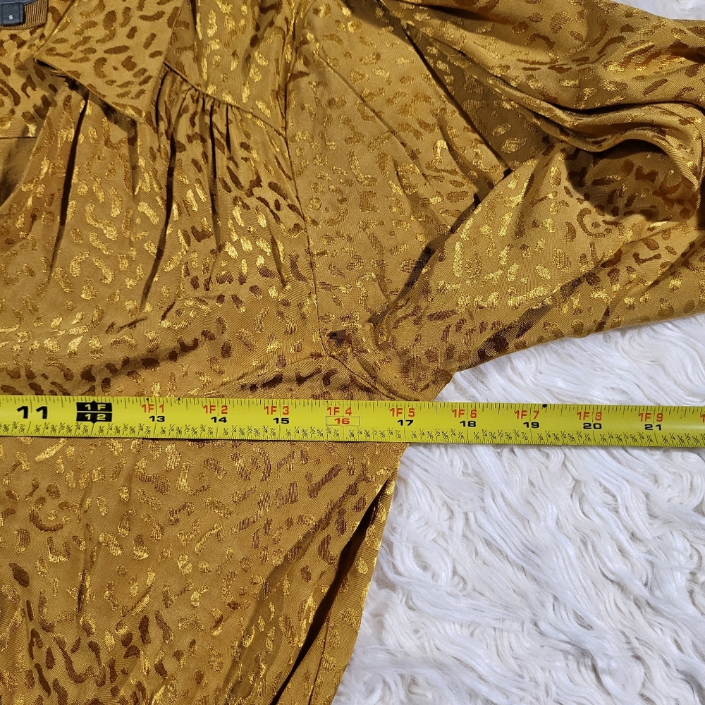 Anthropologie Jacquard Long-Sleeve Mini Dress Size Small - Picture 12 of 16
